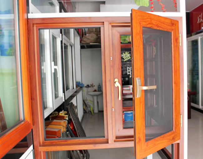 金剛網(wǎng)一體窗&nbsp;鋁木復合窗